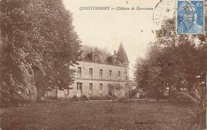 / CPA FRANCE 56 "Questembert,  château de Keravenan"