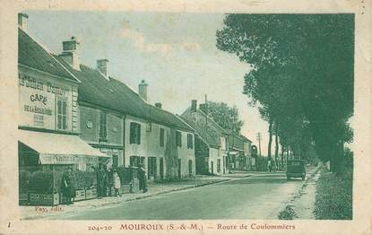 CPA FRANCE 77 "Mouroux, rte de Coulommiers, Café"
