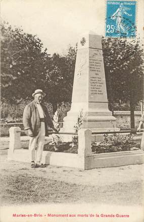 CPA FRANCE 77 "Marles en Brie, monument aux morts"