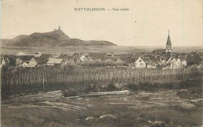 / CPA FRANCE 68 "Wettolsheim, vue générale"