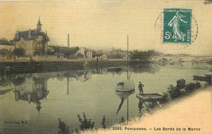 CPA FRANCE 77 "Pomponne, les Bords de la Marne"