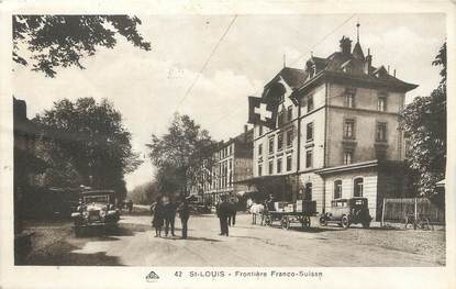 / CPA FRANCE 68 "Saint Louis, frontière Franco Suisse"