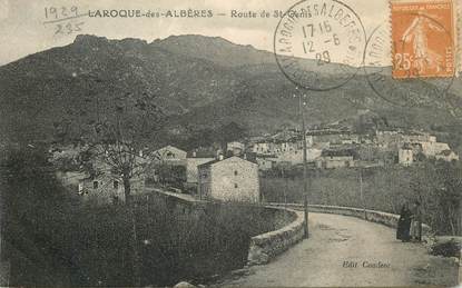 CPA FRANCE 66 "Laroque des Albères, rte de Saint Genis"