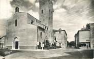 66 PyrÉnÉe Orientale CPSM FRANCE 66 "Millas, l'Eglise Sainte Eulalie et la rte Nationale"