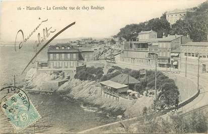 CPA FRANCE 13 "Marseille, la corniche vue de chez Roubion"