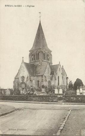 / CPA FRANCE 60 "Breuil, l'église"