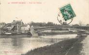 60 Oise / CPA FRANCE 60 "Choisy Au Bac, pont sur l'Aisne"