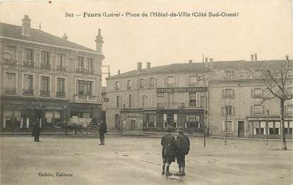 CPA FRANCE 42 "Feurs, place de l'Hotel de ville"