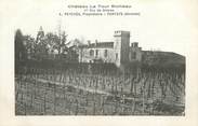 33 Gironde / CPA FRANCE 33 "Portets, château La Tour Bicheau"