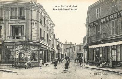 CPA FRANCE 42 "Feurs, rue Philibert Motton"