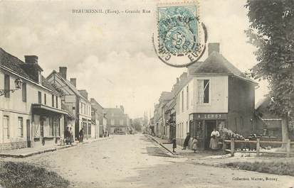 / CPA FRANCE 27 "Beaumesnil, grande rue"