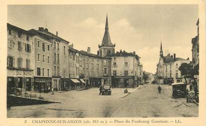 CPA FRANCE 43 "Craponne sur Arzon, place du Faubourg Constant"