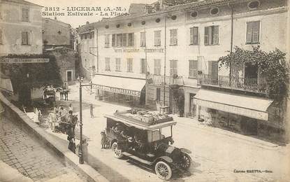 CPA FRANCE 06 "Lucéram, Station estivale" / BUS