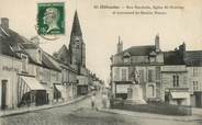 28 Eure Et Loir CPA FRANCE 28 "Chateaudun, rue Gambetta et Eglise Saint Valérien"