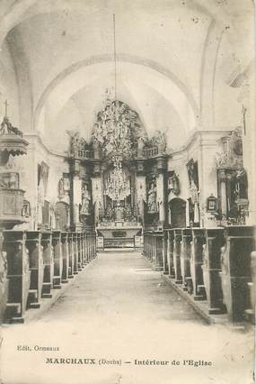 CPA FRANCE 25 "Marchaux, interieur de l'Eglise"