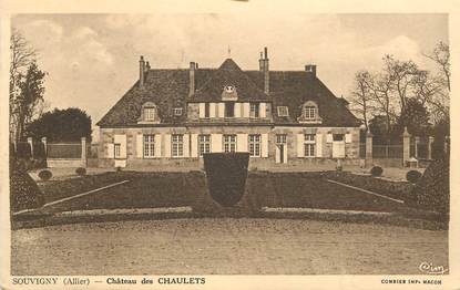 CPA FRANCE 03 "Souvigny, chateau des Chaulets"