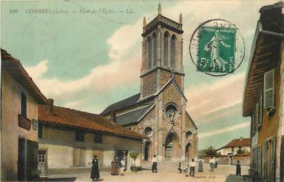 CPA FRANCE 42  "Combres, place de l'Eglise"