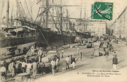 CPA FRANCE 13 "Marseille, Débarquement du Sucre"