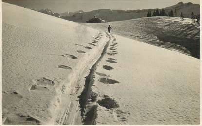 CARTE PHOTO FRANCE 74 "chalet refuge de Rochebrune"