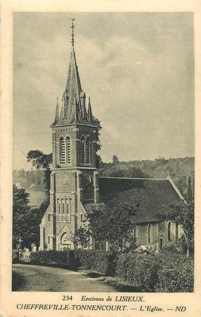 CPA FRANCE 14 "Cheffreville Tonnencourt, l'Eglise"