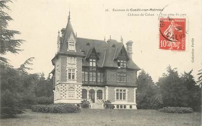 CPA FRANCE 14 "Env. de Condé sur Noireau, chateau de Cahan"