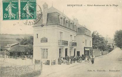 CPA FRANCE 14 "Bénerville, Hotel restaurant de la plage"