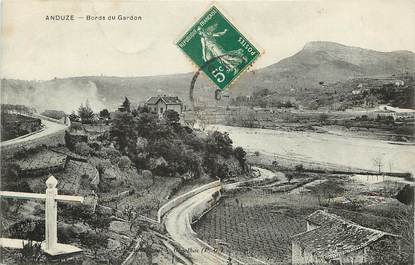 CPA FRANCE 30 "Anduze, les bords du Gardon"