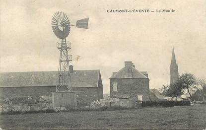 CPA FRANCE 14 "Caumont l'Eventé, le Moulin et l Eolienne"