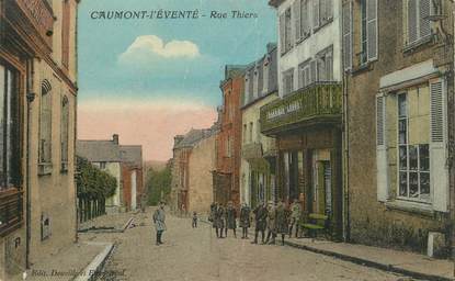 CPA FRANCE 14 "Caumont l'Eventé, la rue Thiers"