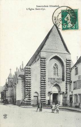 / CPA FRANCE 36 "Issoudun, l'église Saint Cyr"