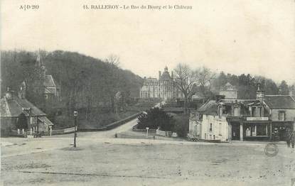 CPA FRANCE 14 "Balleroy, le Bas du Bourg et le chateau"