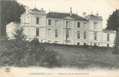 / CPA FRANCE 37 "Fondettes, château de la Billetrie"