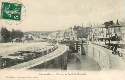 CPA FRANCE 30 "Beaucaire, L'Ecluse du Canal"