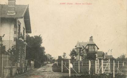 / CPA FRANCE 27 "Andé, route des chalets"