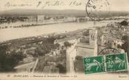 30 Gard CPA FRANCE 30 "Beaucaire, panorama et tarascon"