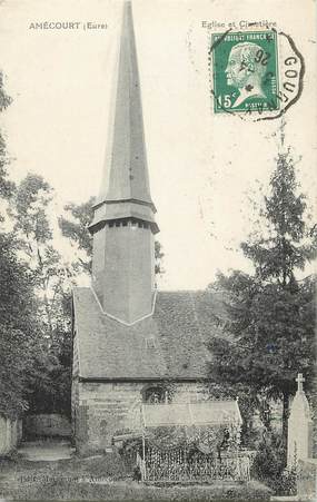 / CPA FRANCE 27 "Amécourt, église et cimetière"