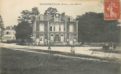 / CPA FRANCE 27 "Bourneville, la mairie"