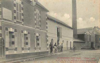 / CPA FRANCE 27 "Les Bordeaux Saint Clair, l'usine à papier"