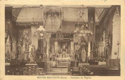 / CPA FRANCE 27 "Bourg Baudoin, intérieur de l'église"