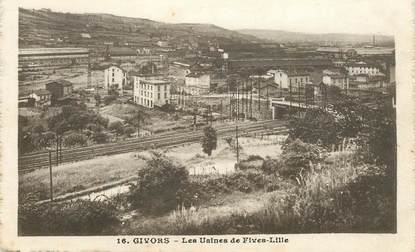 CPA FRANCE 69 "Givors, les Usines de Fives Lille"