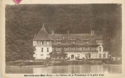 / CPA FRANCE 27 "Berville sur Mer, le château de la Pommeraye et la pièce d'eau"