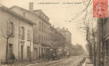 CPA FRANCE 69 "Lyon, Montchat, le Cours Henri"