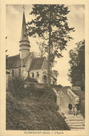 / CPA FRANCE 27 "Bazincourt, l'église"