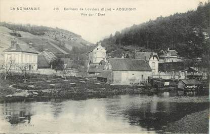 / CPA FRANCE 27 "Acquigny, vue sur l'Eure"
