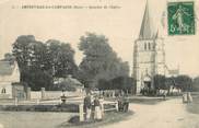 27 Eure / CPA FRANCE 27 "Amfreville la Campagne, quartier de l'église"