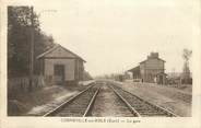 27 Eure / CPA FRANCE 27 "Corneville sur Risle, la gare"