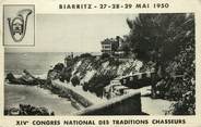 64 PyrÉnÉe Atlantique / CPSM FRANCE 64 "Biarritz, la côte des basques" / CHASSE