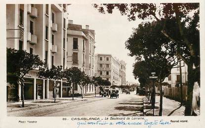 CPSM MAROC "Casablanca, le bld de Lorraine"