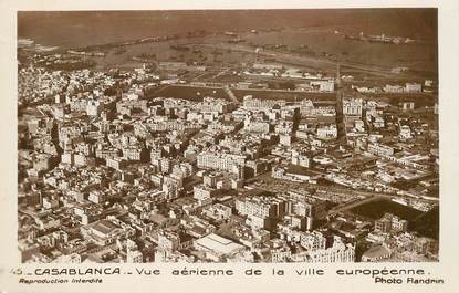 CPSM MAROC "Casablanca, vue aérienne"