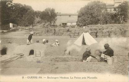 CPA FRANCE 13 "La Penne, près de Marseille, camp hindou"